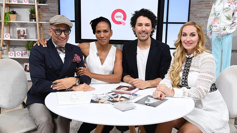 Versammelt beim "QVC Design-Gipfel" in London: Boris Entrup, Barbara Becker, Thomas Rath und Elna-Margret Prinzessin zu Bentheim.