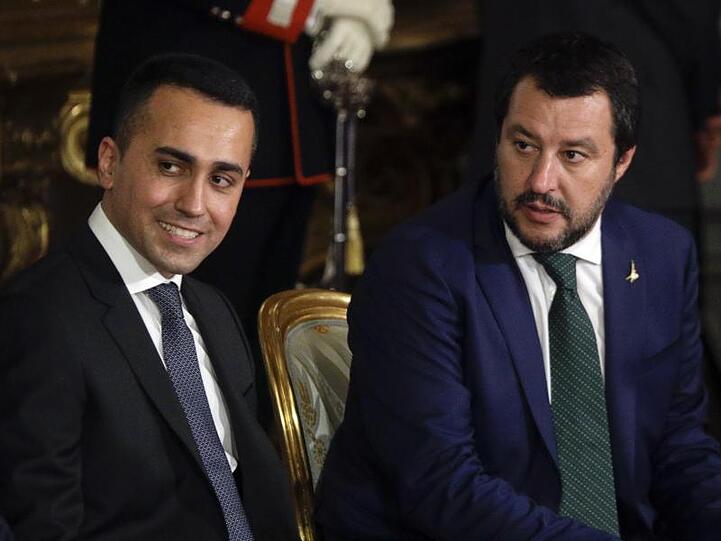 Doch noch gesprächsbereit: die italienischen Vize-Premiers Luigi Di Maio (l.) und Matteo Salvini.