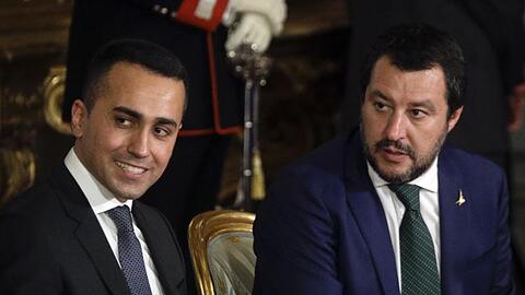 Doch noch gesprächsbereit: die italienischen Vize-Premiers Luigi Di Maio (l.) und Matteo Salvini.