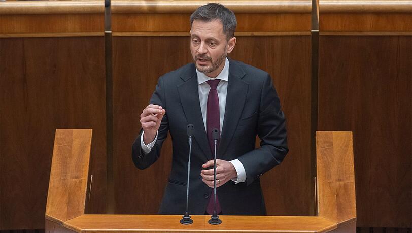 Der slowakische Ministerpräsident Eduard Heger.