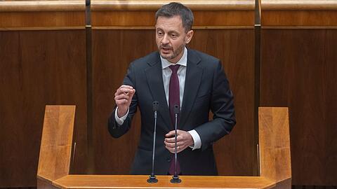 Der slowakische Ministerpräsident Eduard Heger.