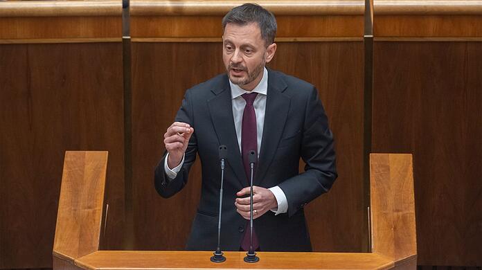 Der slowakische Ministerpräsident Eduard Heger.