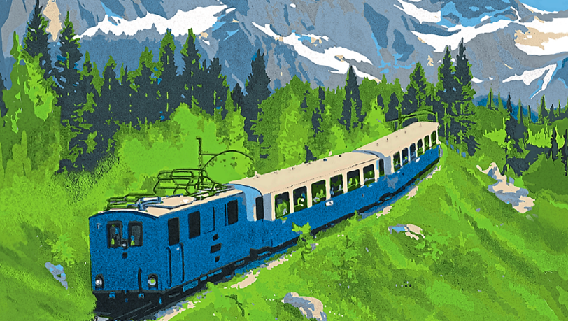 Seit 95 Jahren bringt die Zugspitzbahn Menschen auf den Gipfel. 2500 Männer hatten zwei Jahre lang in Schwerstarbeit an der Strecke gearbeitet – seitdem schiebt sich die Zahnradbahn den Berg hinauf.