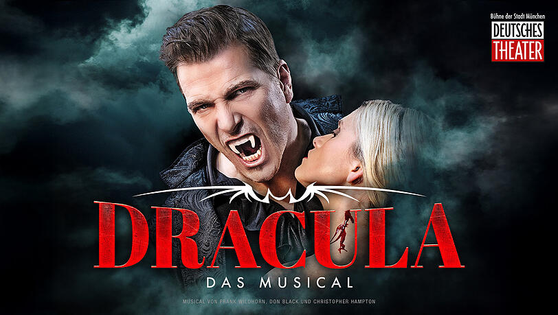Musicalstar Jan Ammann beißt 2026 wieder zu beim Musical Dracula im Deutschen Theater.