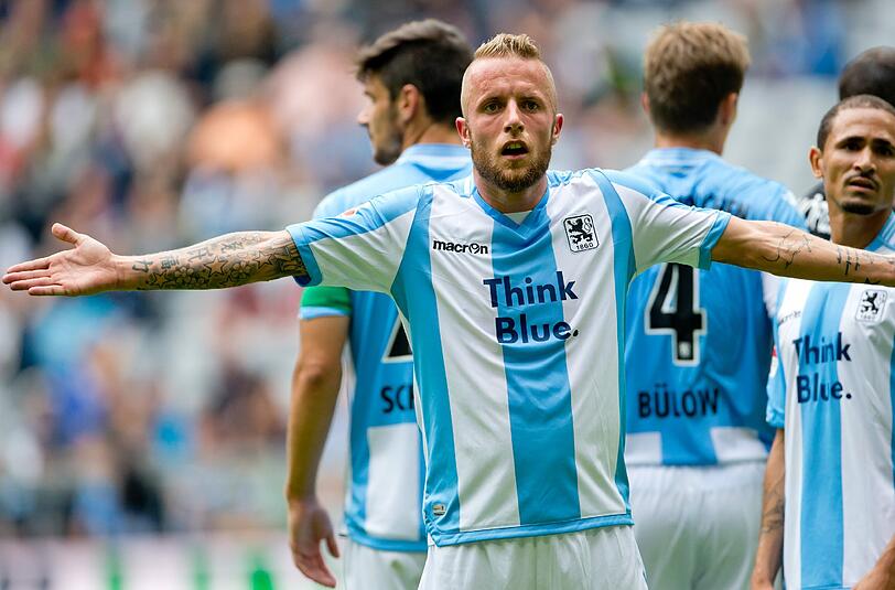 Biss auf die Zähne: Löwen-Mittelfeldspieler Daniel Adlung.