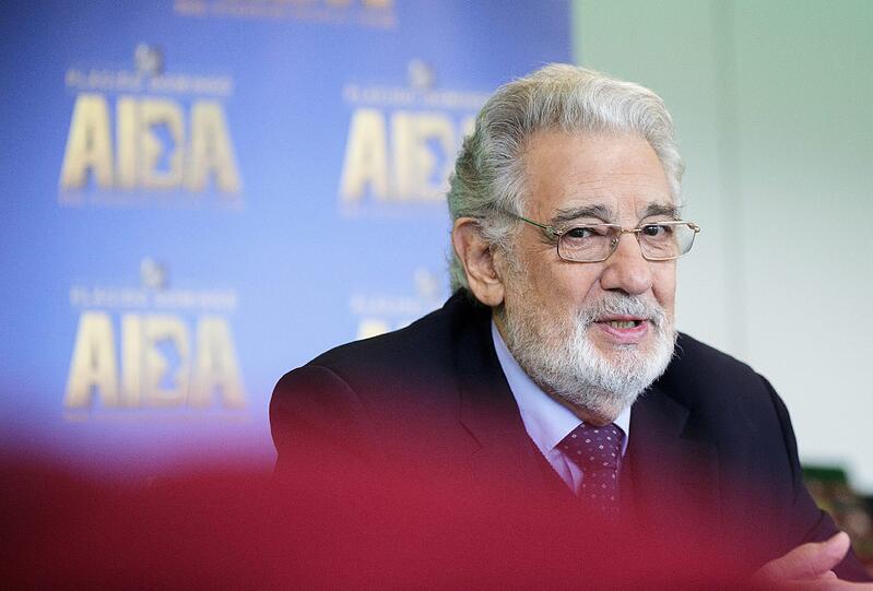 Placido Domingo im November 2016 in Wien bei der Vorstellung seiner "Aida"-Stadiontour.