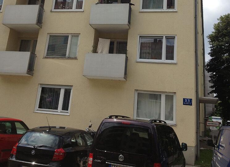 In diesem Haus in Schwabing wohnt der Bombenbauer.