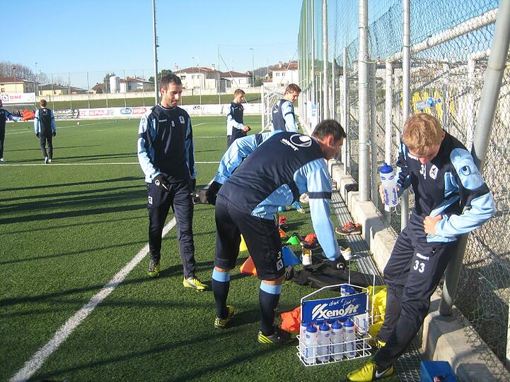 Die Löwen im Trainingslager in Brescia.