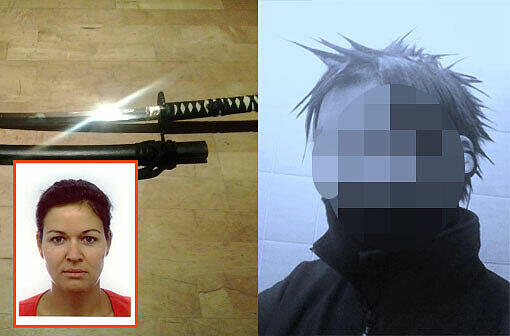 Gegenüber einem Freund prahlte Marco F., dass er sich ein Samuraischwert besorgen wolle, um jemanden zu &bdquo;überfallen&ldquo;. Auf seine Facebook-Seite stellte er dieses Foto. Marco F. mit der Frisur eines seiner Comic-Idole. Die Kämpferin verwandelt ihre Haare in Stacheln, um diese in ihre Gegner zu rammen.