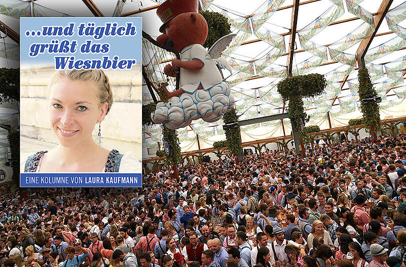Wiesn-Reporterin Laura Kaufmann über das Hofbräu-Festzelt und Hochzeiten.