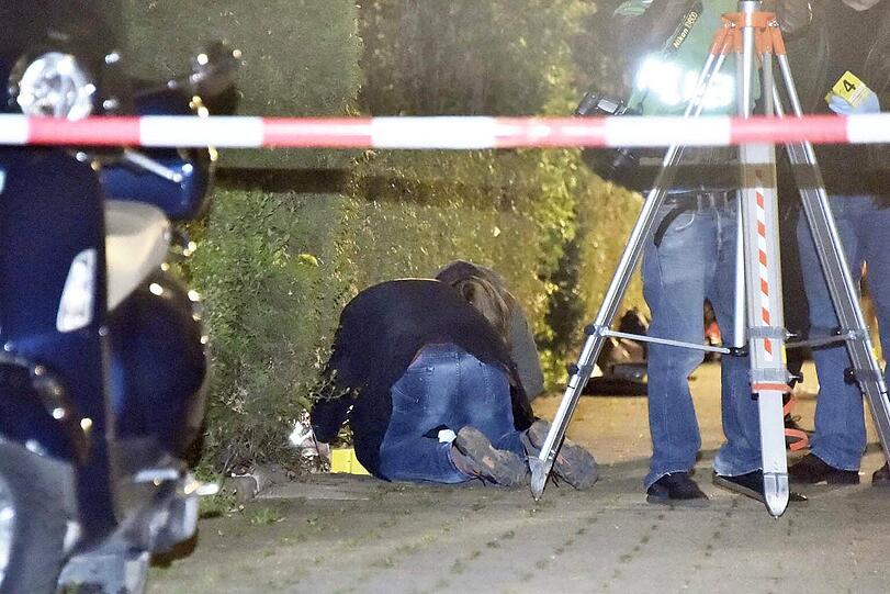 Die Polizei sichert Spuren