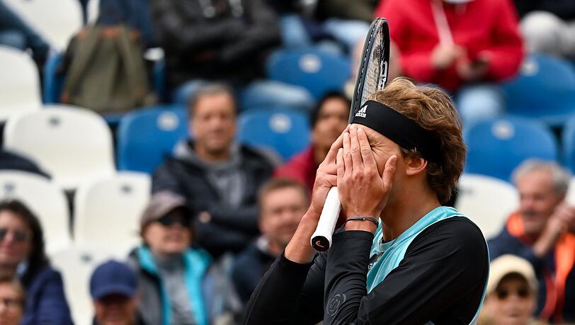 Augen zu und raus: Alexander Zverev bei den BMW Open. Augen zu und raus: Alexander Zverev bei den BMW Open.