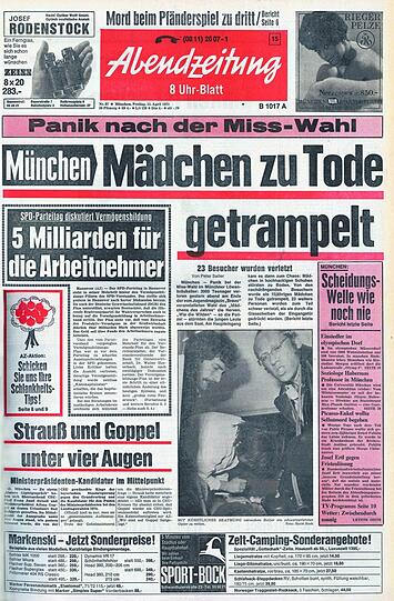 So berichtete die AZ am Tag nach der Katastrophe.