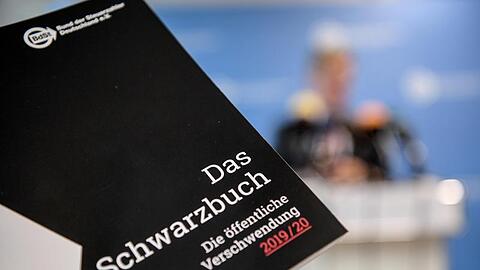 Das Schwarzbuch 2019/20 vom Bund der Steuerzahler wird vorgestellt.