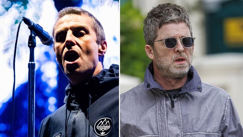 Liam Gallagher (l.) und Bruder Noel werden wieder gemeinsam auf der Bühne stehen.