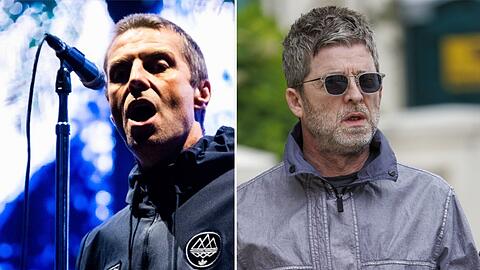 Liam Gallagher (l.) und Bruder Noel werden wieder gemeinsam auf der Bühne stehen.