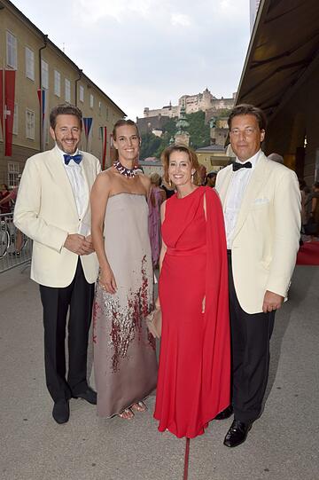WKO-Präsident Harald Mahrer mit Gattin Andrea und Sacher Chefs Alexandra und Matthias Winkler