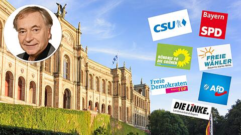 Das Maximilianeum in München: Die Landtagswahl am Sonntag könnte in Bayern und im Landtag die politische Tektonik verschieben.