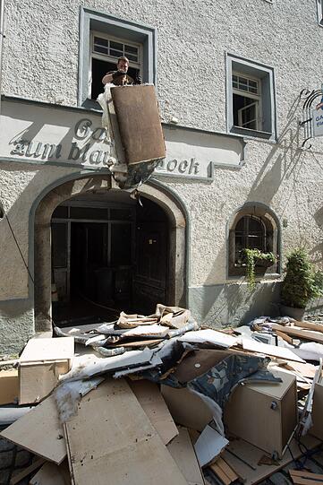 Aufräumarbeiten in Passau sind im Gange: Aktuelle Bilder von der sich langsam entspannenden Lage nach dem Hochwasser in Bayern
