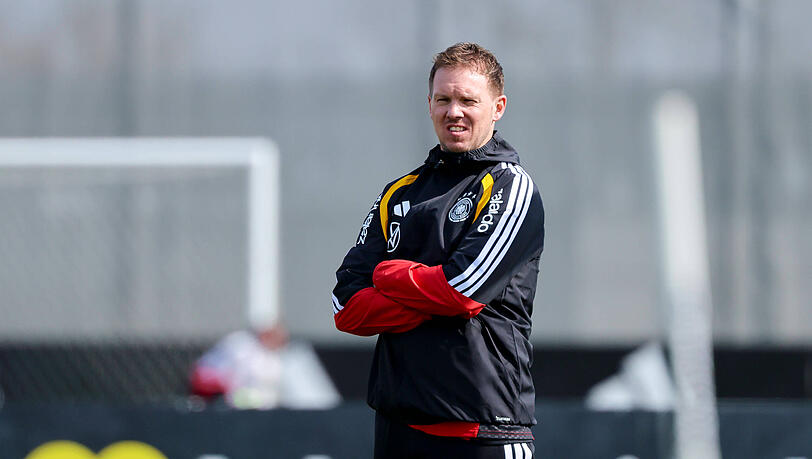 Will Jamal Musiala nur mit zur WM nehmen, wenn er bei vollen Kräften ist: Bundestrainer Julian Nagelsmann. Will Jamal Musiala nur mit zur WM nehmen, wenn er bei vollen Kräften ist: Bundestrainer Julian Nagelsmann.