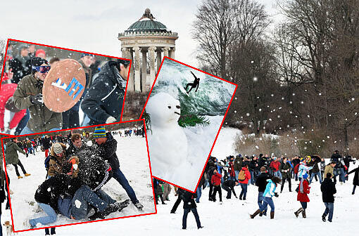 Am Dienstag Nachmittag war es so weit: Studenten der LMU und der TU trafen sich auf dem Schlachtfeld. Der Englische Garten wurde Schauplatz einer erbitterten Schneeballschlacht als es hieß: LMU vs TU. Gleichzeitig nutzten die Studienvertretungen die Massenveranstaltung um nochmal für das Volksbegehren gegen die Studiengebühren in Bayern zu werben. Hier die Bilder der Schneeballschlacht!