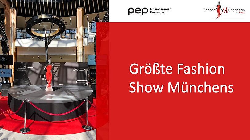 Eigenst für die große Fashion Show am Samstag wurde ein großer "Schöne Münchnerin Laufsteg" konzipiert und aufgebaut.