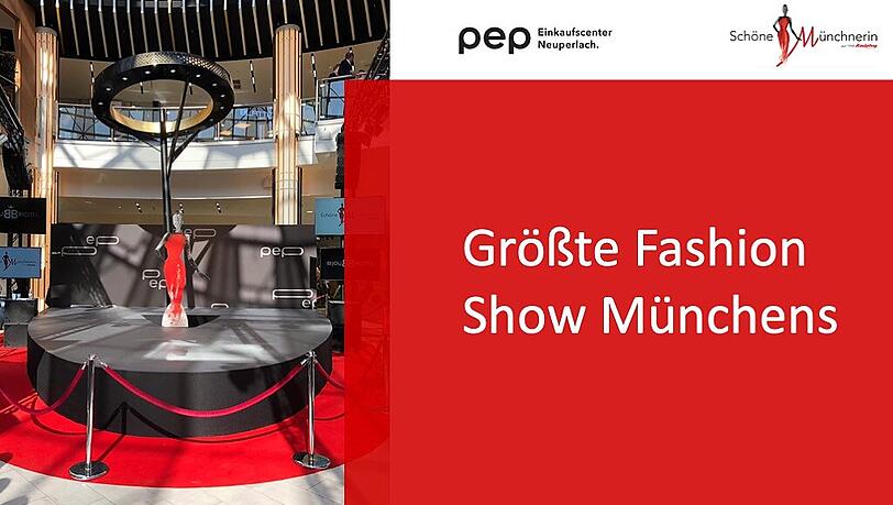 Eigenst für die große Fashion Show am Samstag wurde ein großer "Schöne Münchnerin Laufsteg" konzipiert und aufgebaut. Eigenst für die große Fashion Show am Samstag wurde ein großer "Schöne Münchnerin Laufsteg" konzipiert und aufgebaut.