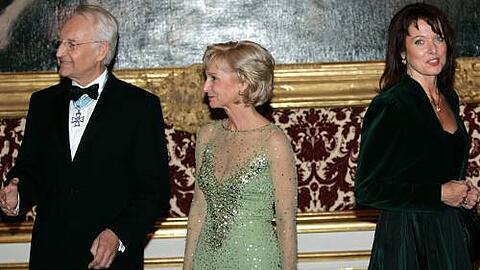 Das Waren noch Zeiten: Gabriele Pauli beim Neujahrsempfang des damaligen Ministerpräsidenten Edmund Stoiber.