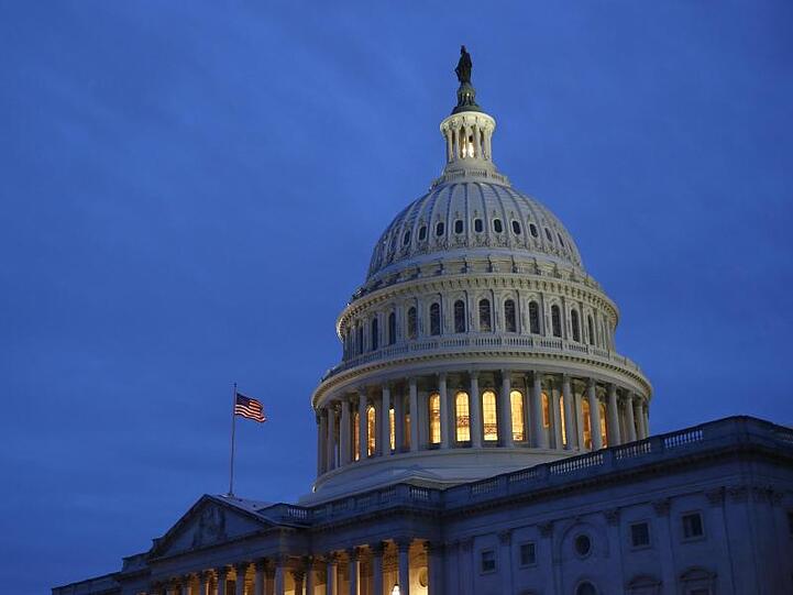 Die Kuppel des Kapitols in Washington.