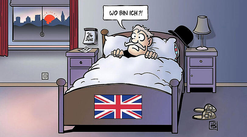 Heute Morgen waren einige Briten sichtlich verwirrt.