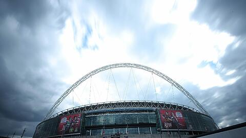 Hier sind Plätze am 25. Mai heißbegehrt. Das Wembley-Stadion in London