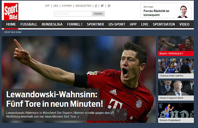 Die gleiche Terminologie ist in der Sport-Bild zu finden.