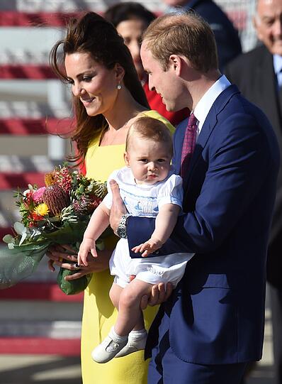 Weitere Bilder der royalen Familie bei ihrem fröhlichen Empfang in Sydney.