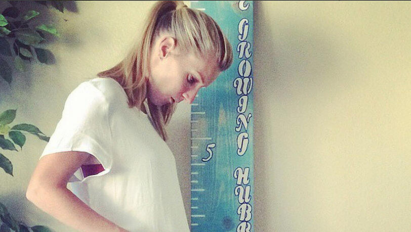 Heather Morris Bauch wölbt sich mit Baby Nummer Zwei Heather Morris Bauch wölbt sich mit Baby Nummer Zwei