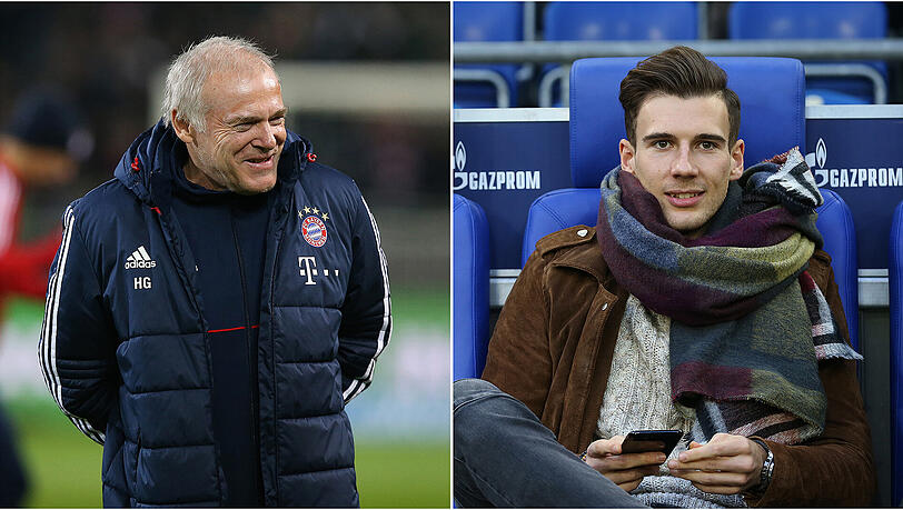 Co-Trainer Hermann Gerland (l.) ist gut mit Goretzkas (r.) Vater befreundet. Co-Trainer Hermann Gerland (l.) ist gut mit Goretzkas (r.) Vater befreundet.