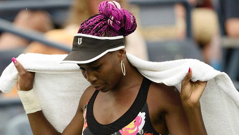 Trauriger Abgang bei den US-Open: Ex-Superstar Venus Williams nach ihrem Aus in Runde zwei.