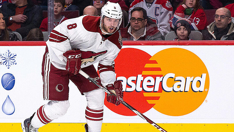 Center Tobias Rieder von den Arizona Coyotes. Center Tobias Rieder von den Arizona Coyotes.