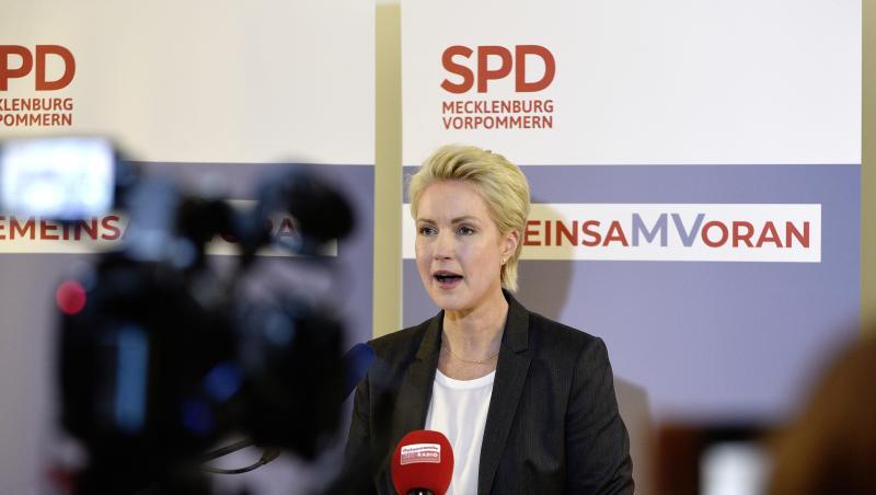 Die amtierende und künftige Ministerpräsidentin von Mecklenburg-Vorpommern: Manuela Schwesig.