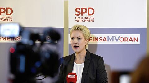 Die amtierende und künftige Ministerpräsidentin von Mecklenburg-Vorpommern: Manuela Schwesig.