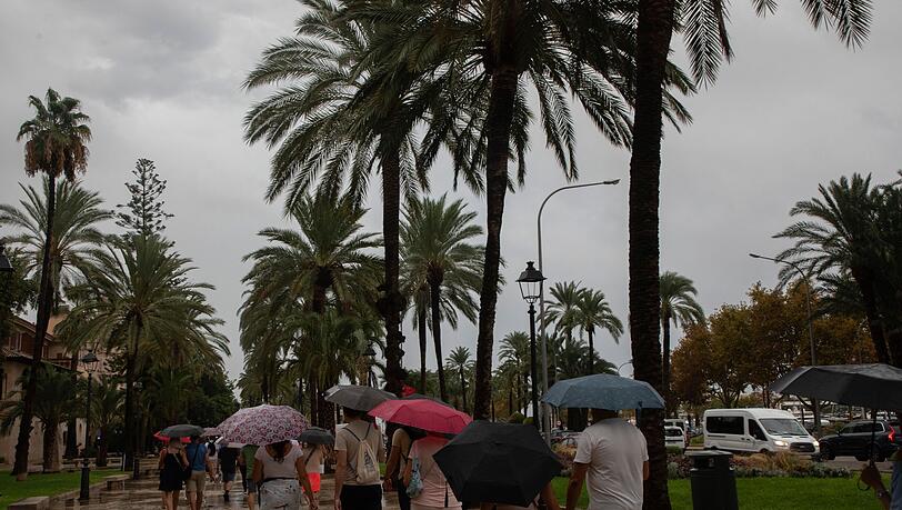 Kein Urlaubswetter auf Mallorca.