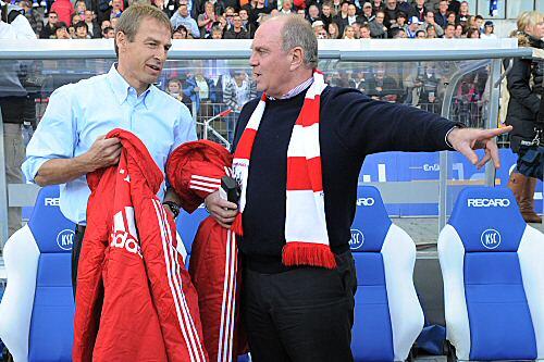 Bayern-Manager Uli Hoeneß weiß, wo es lang geht. Jürgen Klinsmann hat auf ihn gehört.