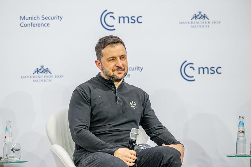 Ukraines Präsident Wolodymyr Selenskyj bei der Münchner Sicherheitskonferenz.