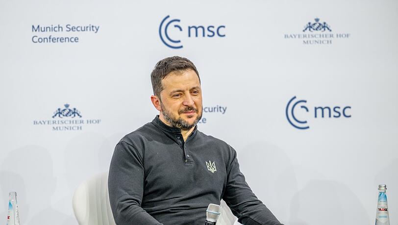 Ukraines Präsident Wolodymyr Selenskyj bei der Münchner Sicherheitskonferenz.