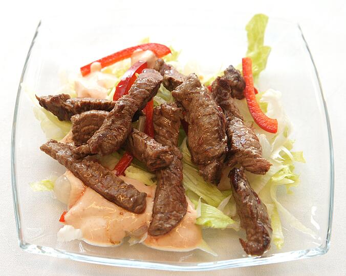Steaksalat vom Grill