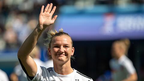 Kapitänin des Nationalteams der Frauen: Alexandra Popp.
