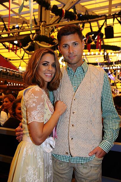 Vanessa Mai und Andreas Ferber auf der Wiesn im Jahr 2016.