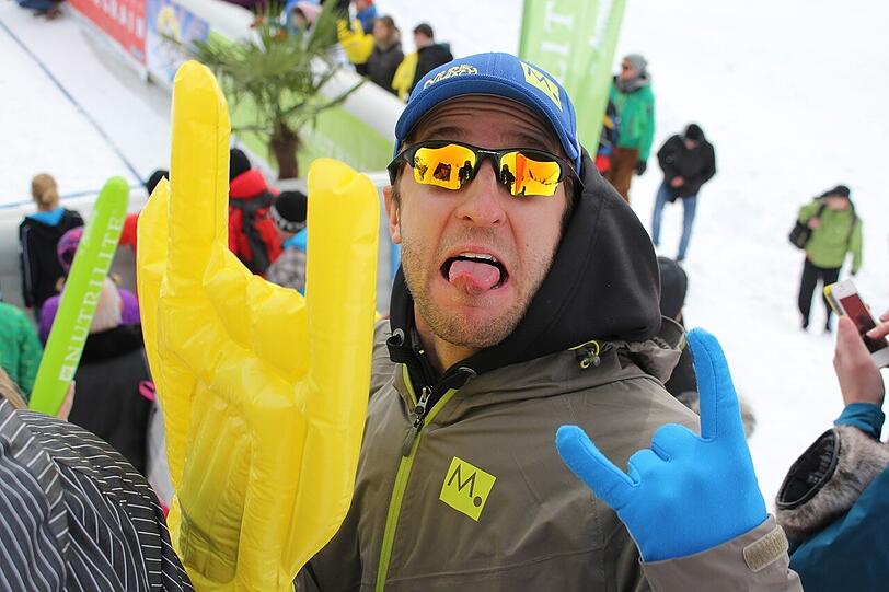 Gut gelaunt: Teilnehmer Sebastian Tatra, der 2012 in Wagrain gewinnen konnte - diesmal aber schon in der Vorrunde scheiterte.