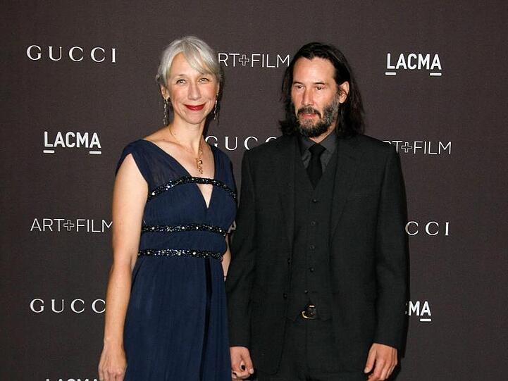 Schauspieler Keanu Reeves und seine Begleiterin Alexandra Grant.