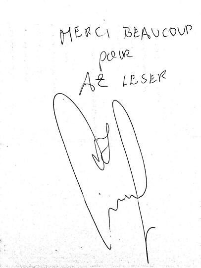 Merci! Ribéry bedankt sich handschriftlich bei den AZ-Lesern, die ihn gewählt haben.