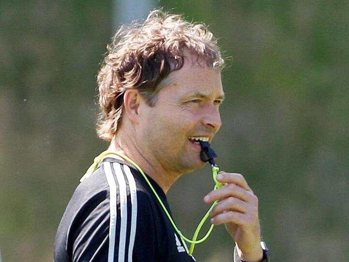 Co-Trainer Marcus Sorg hat nicht viel Zeit für die Vorbreitung auf das Spiel gegen Estland.
